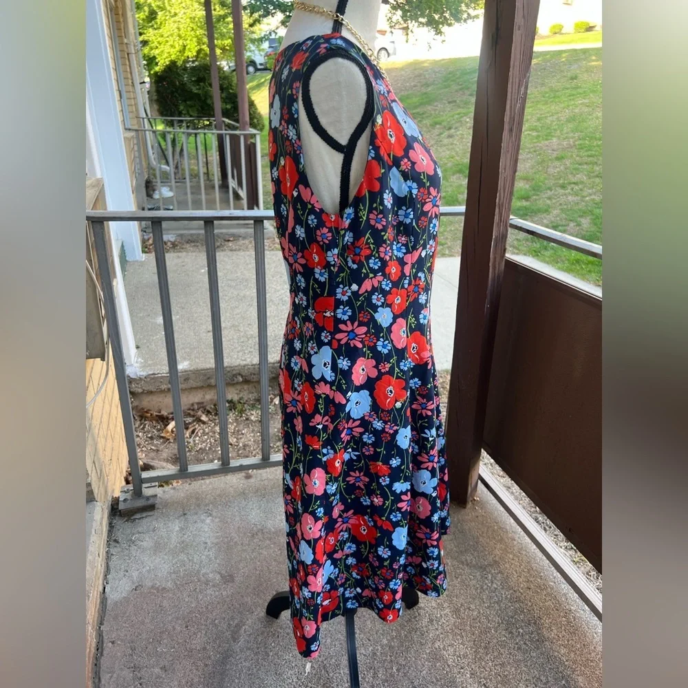 Jones New York Floral Dress - Red and Blue - Picture 6 of 9